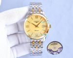 High Quality Replica Longines Gold Dial Two Tone Automatic Watch 40mm